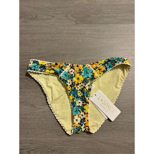 L*Space Blue Floral Classic Bikini Bottoms Sz Small NWT
